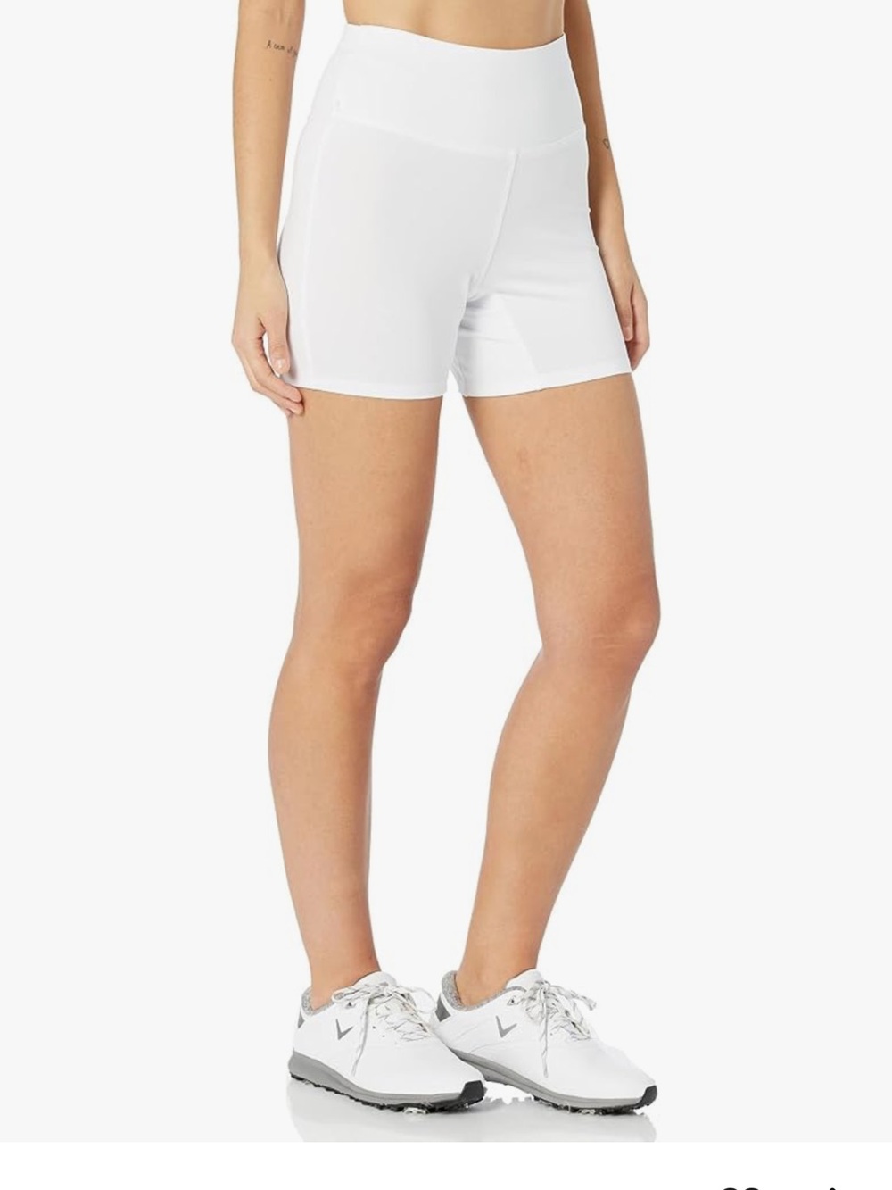 Callaway White Sleeveless Polo Dress with Black Collar - Picture 3 of 4